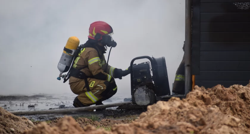 Pożary, Pożar kolonii Bacik Średnich - zdjęcie, fotografia