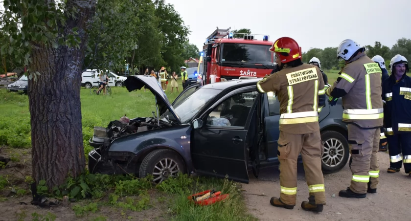 Na zdjęciu wypadek w Mielniku, 7 czerwca 2025 r.