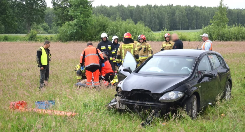Na zdjęciu wypadek w Żurobicach
