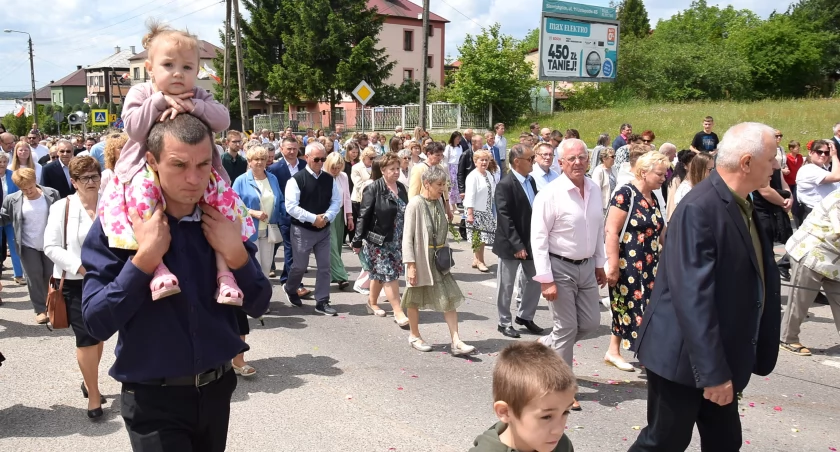 Na zdjęciu procesja Bożego Ciała w Siemiatyczach
