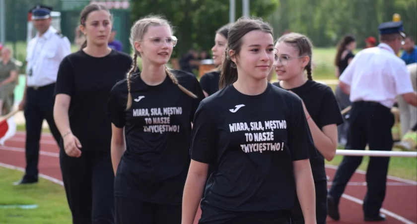 Na zdjęciu Zawody Sportowo - Pożarnicze Młodzieżowych Drużyn Pożarniczych Powiatu Siemiatyckiego