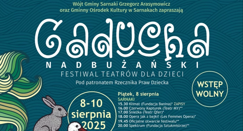 Na zdjęciu plakat z zaproszeniem