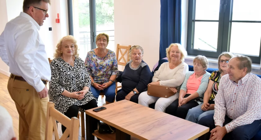 Na zdjęciu otwarcie Klubu Seniora w Borzymach