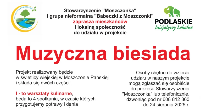 Na zdjęciu plakat z zaproszeniem