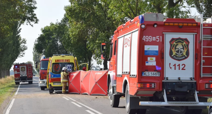Na zdjęciu wypadek Ostromęczyn