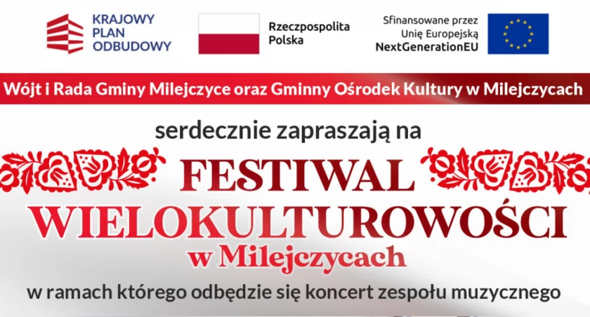 Na zdjęciu plakat z zaproszeniem