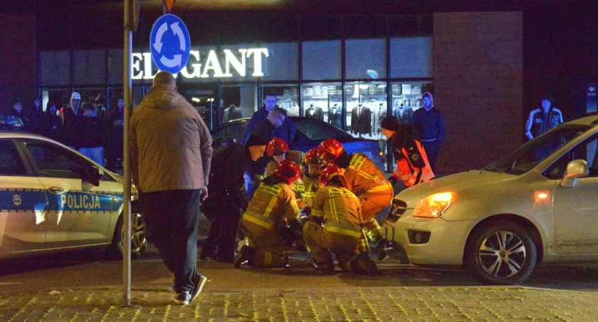 Na zdjęciu wypadek na Rondzie Solidarności
