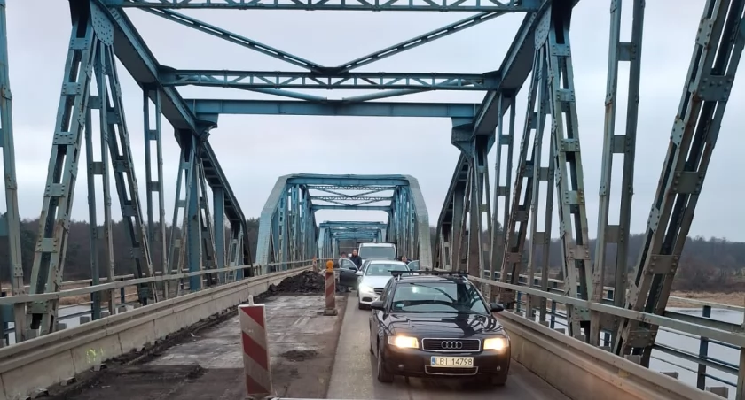 Na zdjęciu remont mostu w styczniu 2025
