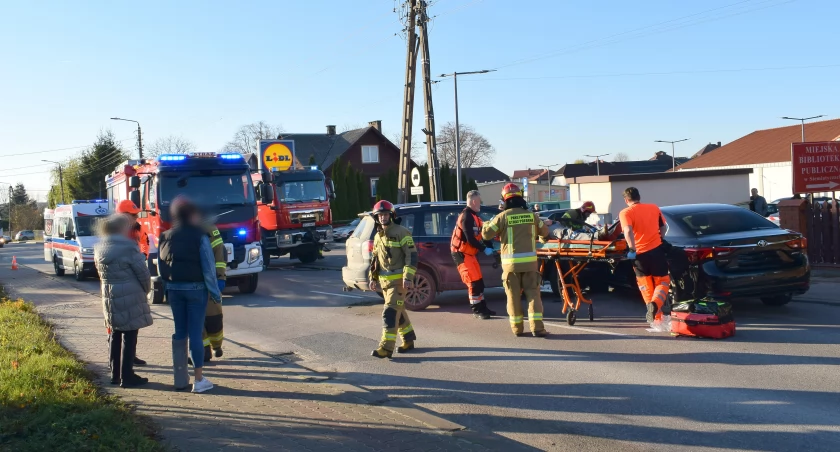 Na zdjęciu wypadek na ul. Górnej