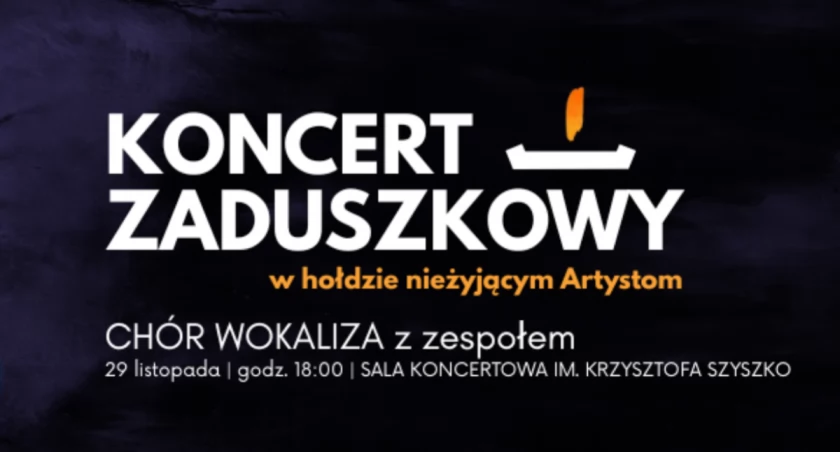 Na zdjęciu plakat z zaproszeniem