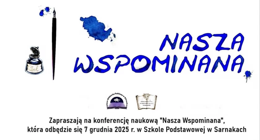 Na zdjęciu plakat z zaproszeniem