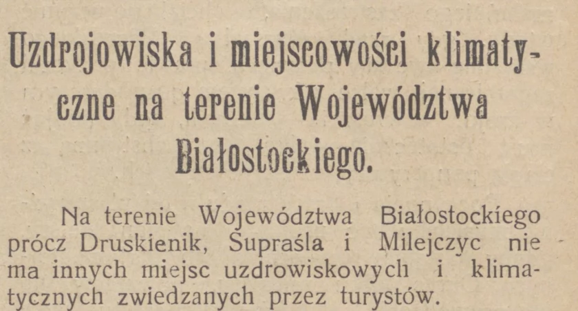 Na zdjęciu fragment z Ilustrowanego Tygodnika Kresowego R. 1, nr 10 (24 lipca 1927), www.jewishbialystok.pl