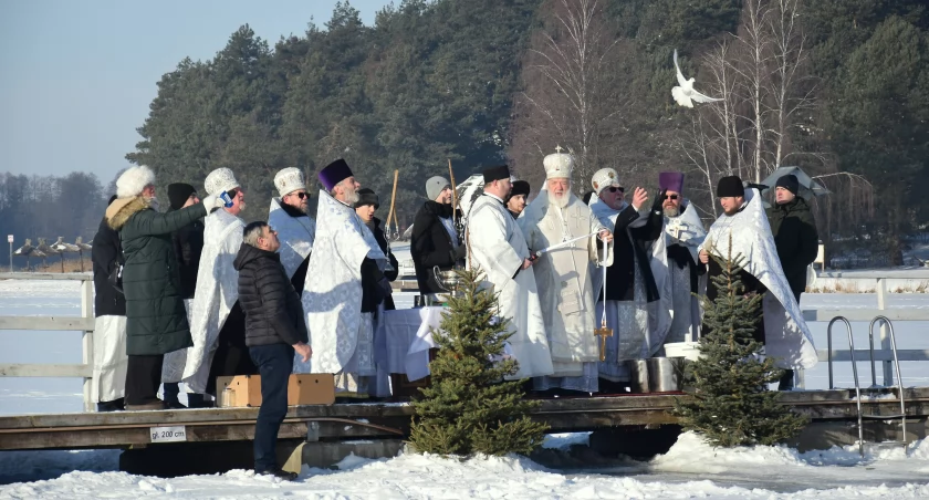 Na zdjęciu świeto Jordanu w Siemiatyczach