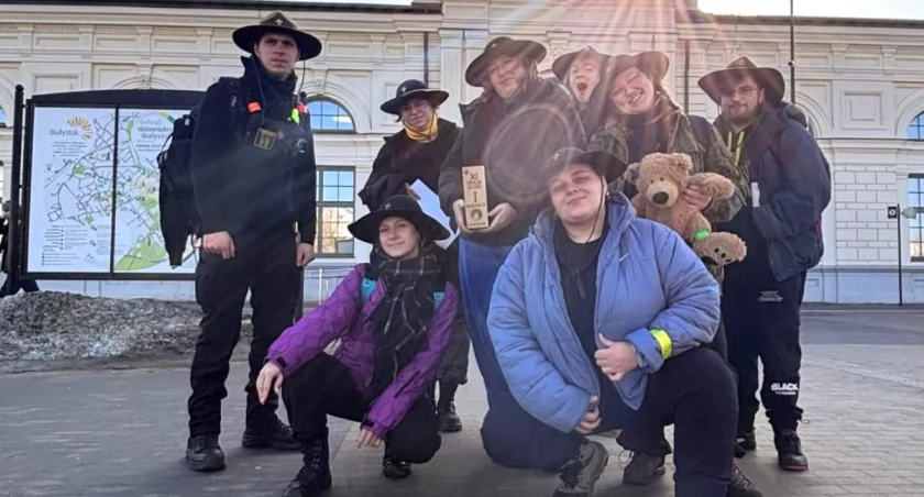 Na zdjęciu ekipa patrolu wędrowniczego Lupus Minor