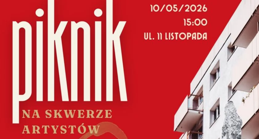 Na zdjęciu plakat z zaproszeniem