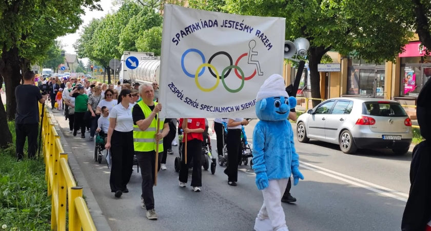 Na zdjęciu  XIV Podlaska Spartakiada Dzieci i Młodzieży Niepełnosprawnej w Siemiatyczach