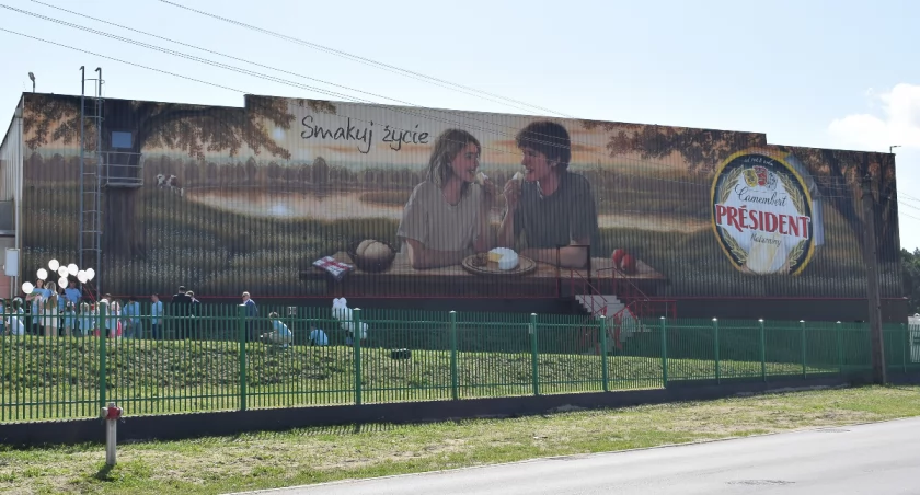 Na zdjęciu mural na ścianie Polseru, przy ul. Kościuszki w Siemiatyczach