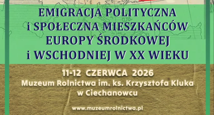 Na zdjęciu plakat z zaproszeniem