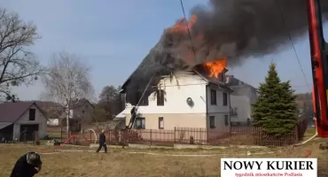 W Milejczycach spłonął dom