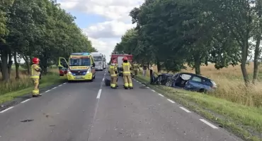 Czołowe zderzenie na DK19