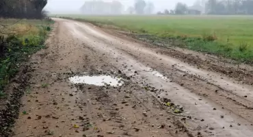 Płynąca droga w Putkowicach