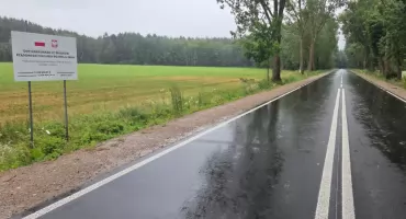 Droga Grodzisk-Kozłowo jak nowa